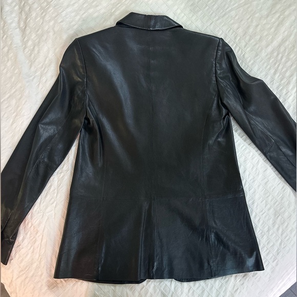 Vince Genuine Leather Blazer - Picture 10 of 16